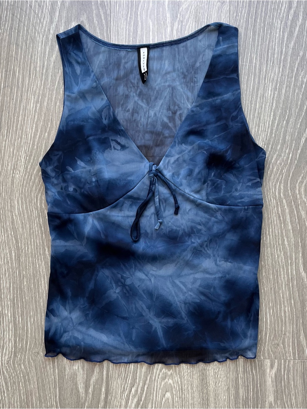 Y2K Tie Dye Mesh Tank Top